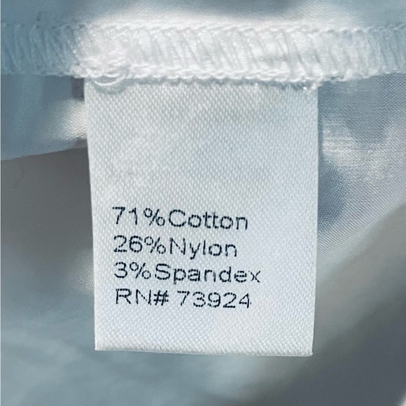 Ming Wang Mandarin Collar Sleeveless Zipper Front Cotton Blend Washable L Blouse - Picture 5 of 8